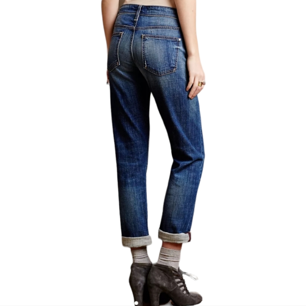 Pilcro Hyphen Relaxed Button Front Wardrobe Staple 5 pocket Jean Size 32. - Picture 3 of 11